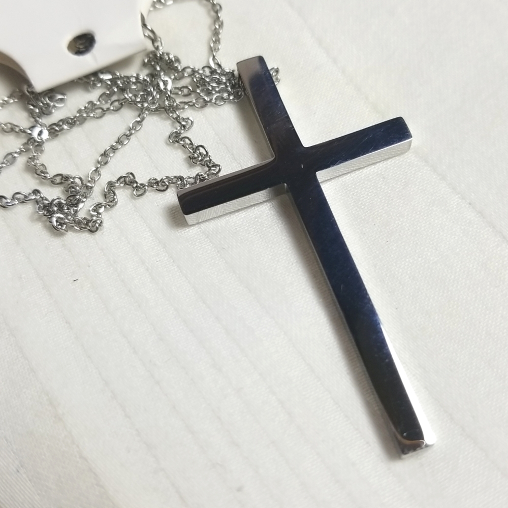 New Stainless Steel Cross Necklace